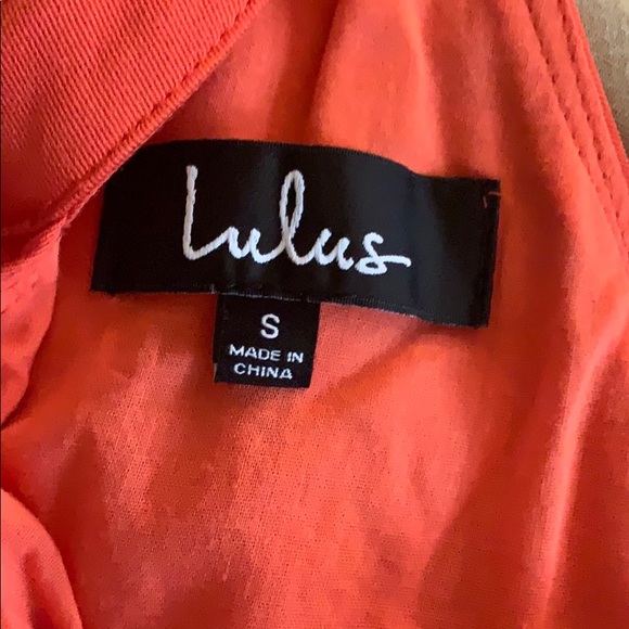 Lulu's Orange Floral Midi Dress - Picture 2 of 4